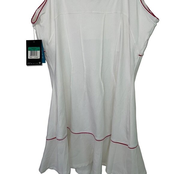 Nike Dri Fit Womens Wimby Tennis Dress Size XL White Red Serena Williams New - Picture 10 of 11